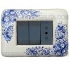 placca coprinterruttori  ceramica maiolica