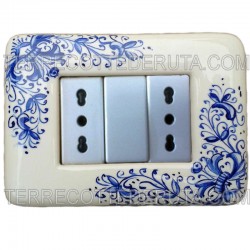 placca ceramica dipinta a mano