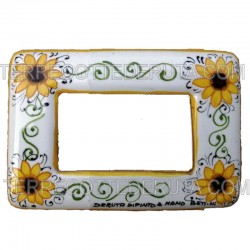 Placca in ceramica girasoli