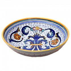 Ciotola ceramica maiolica Deruta ricco Deruta giallo
