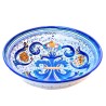 Salad bowl majolica ceramic Deruta rich Deruta blue