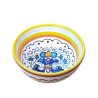 Small salad bowl majolica ceramic Deruta rich Deruta yellow