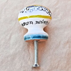 Pomello ceramica maiolica Deruta raffaellesco