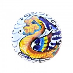 Pomello ceramica maiolica Deruta raffaellesco