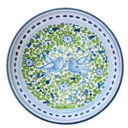Ciotola ceramica maiolica Deruta arabesco verde