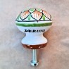 Pomello ceramica maiolica Deruta geometrico 06