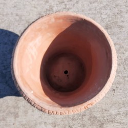 Artistic vase terracotta handmade