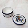 Jewelery box majolica ceramic Deruta rich Deruta blue