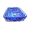 Pirofila da forno ceramica maiolica Deruta arabesco blu
