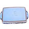 Pirofila da forno ceramica maiolica Deruta arabesco blu
