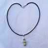 Necklace angels Deruta majolica ceramic hand painted green decoration