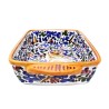 Pirofila da forno ceramica maiolica Deruta arabesco colorato