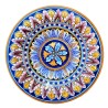 Wall plate majolica ceramic Deruta geometric Todi