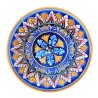 Wall plate majolica ceramic Deruta geometric Todi