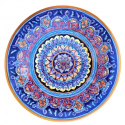 Piatto da parete ceramica maiolica Deruta vario catene