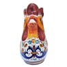 Brocca gallo ceramica maiolica Deruta ricco Deruta blu