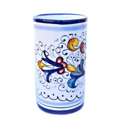 Pen holders majolica ceramic Deruta rich Deruta blue