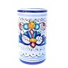 Pen holders majolica ceramic Deruta rich Deruta blue