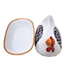 Chicken cooker Deruta majolica ceramic for oven hand painted with colored arabesque decoration