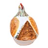 Pirofila cuocipollo ceramica maiolica Deruta da forno dipinto a mano