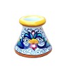 Toothpick Holder Deruta majolica ceramic hand painted Rich Deruta yellow decoration