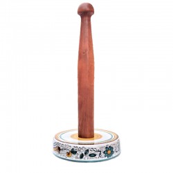 Portarotolo cucina ceramica maiolica Deruta raffaellesco