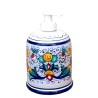 Portasapone liquido ceramica maiolica Deruta ricco Deruta blu