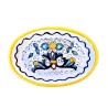 Oval soap dish majolica ceramic Deruta rich Deruta yellow