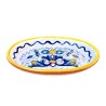 Oval soap dish majolica ceramic Deruta rich Deruta yellow