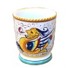 Toothbrush holder majolica ceramic Deruta raphaelesque