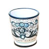 Toothbrush holder majolica ceramic Deruta rich Deruta green single color