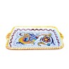 Vassoio rettangolare 18x10 ceramica maiolica Deruta raffaellesco