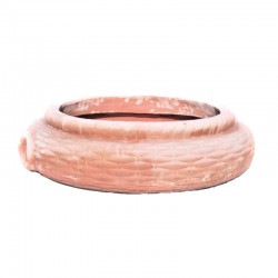 Ciotola canestro terracotta lavorata a mano Cm. 80