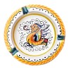 Round ashtray majolica ceramic Deruta raphaelesque