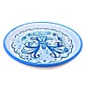 Sottobicchiere ceramica maiolica Deruta ricco Deruta turchese monocolore