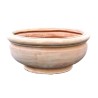 Grande ciotola terracotta liscia lavorata a mano