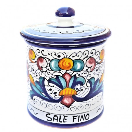 Kitchen jar majolica ceramic Deruta rich Deruta blue