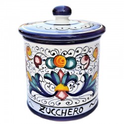 Barattolo cucina ceramica maiolica Deruta ricco Deruta blu