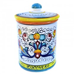 Barattolo cucina ceramica maiolica Deruta ricco Deruta giallo