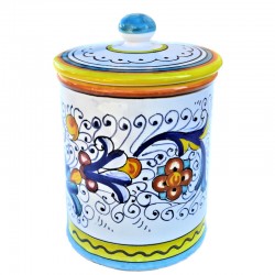 Barattolo cucina ceramica maiolica Deruta ricco Deruta giallo