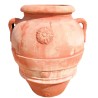 Grande orcio terracotta rosone lavorato a mano