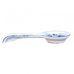 Poggiamestolo ceramica maiolica Deruta ricco Deruta blu