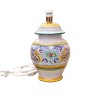 Lampada ceramica maiolica Deruta dipinta a mano decoro raffaellesco