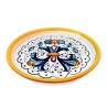Coaster majolica ceramic Deruta rich Deruta yellow