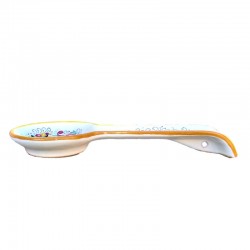 Poggiamestolo ceramica maiolica Deruta ricco Deruta giallo