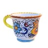 Coffee cup majolica ceramic Deruta raphaelesque