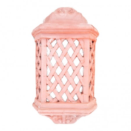 Braided wall lamp terracotta