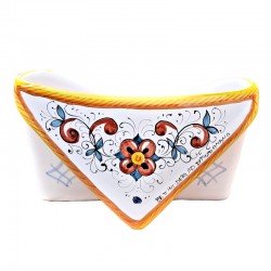 Portalettere da tavolo ceramica maiolica Deruta raffaellesco