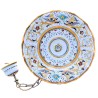 Scalloped chandelier majolica ceramic Deruta raphaelesque