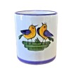 Mug majolica ceramic Deruta little bird